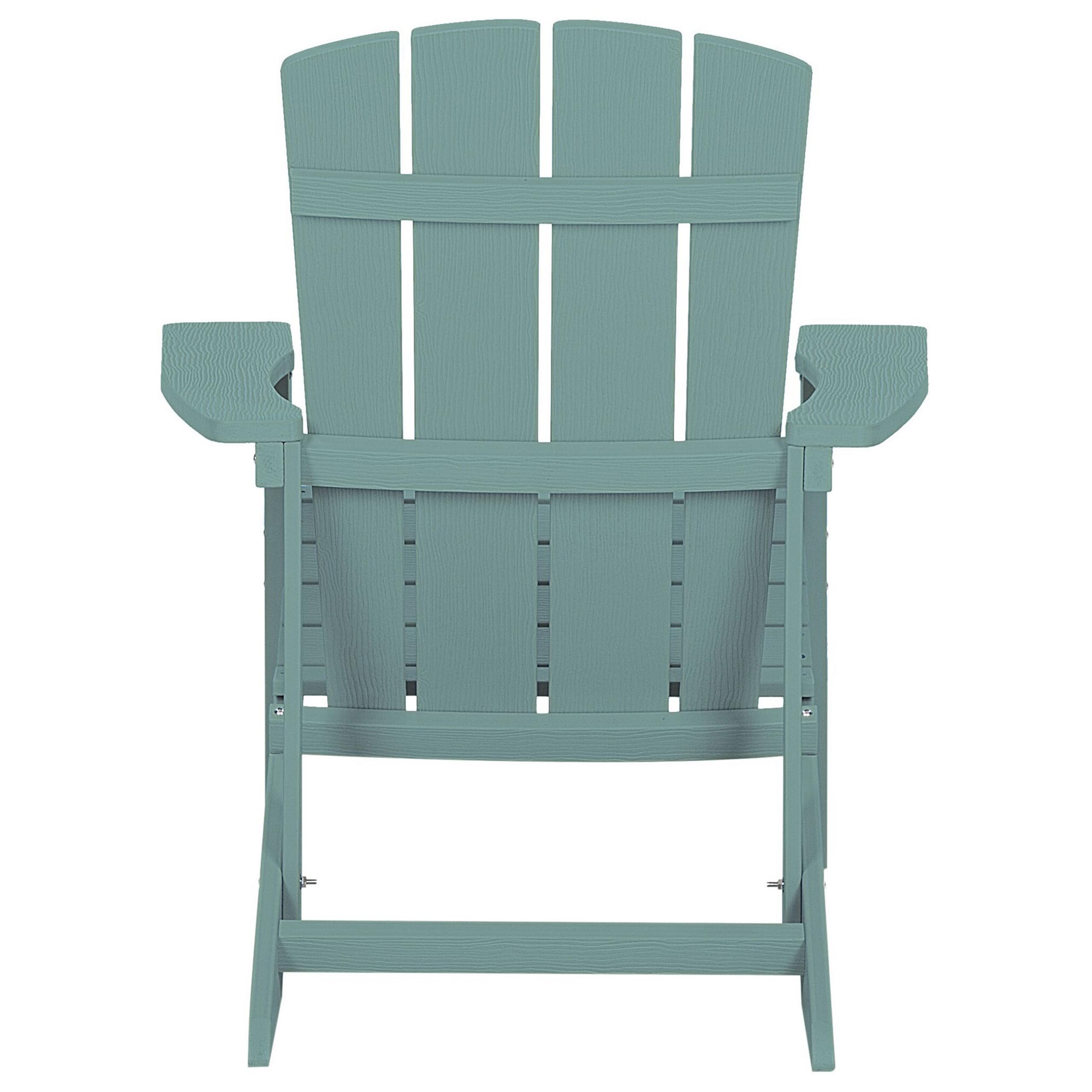Moderner Muskoka Gartenstuhl in Türkis mit breiten Armlehnen Adirondack