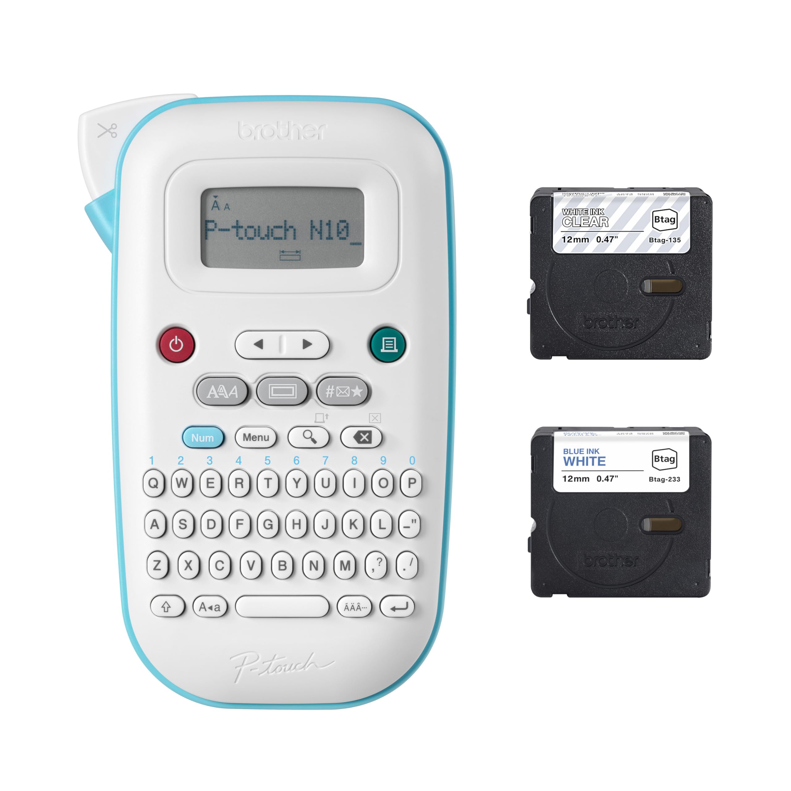 Brother P-Touch Label Maker with Tape PT-N10 - Personal Handheld - Bundle and Th