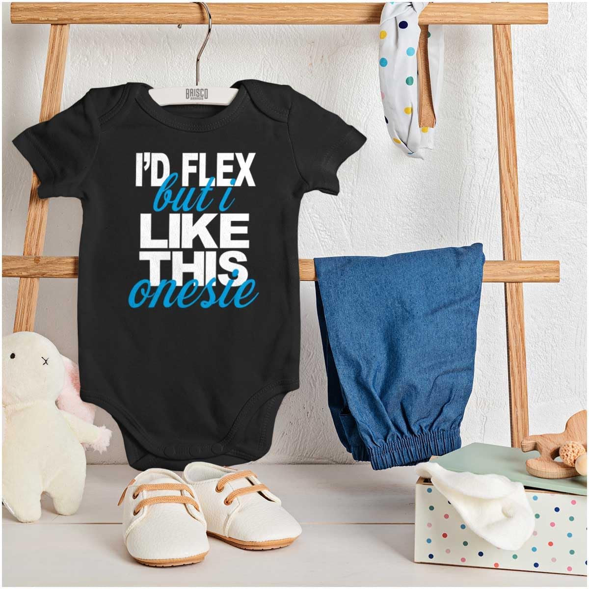 Brisco Brands Flex Funny Shower Child Niece Present Baby Bodysuit Jumper Boys