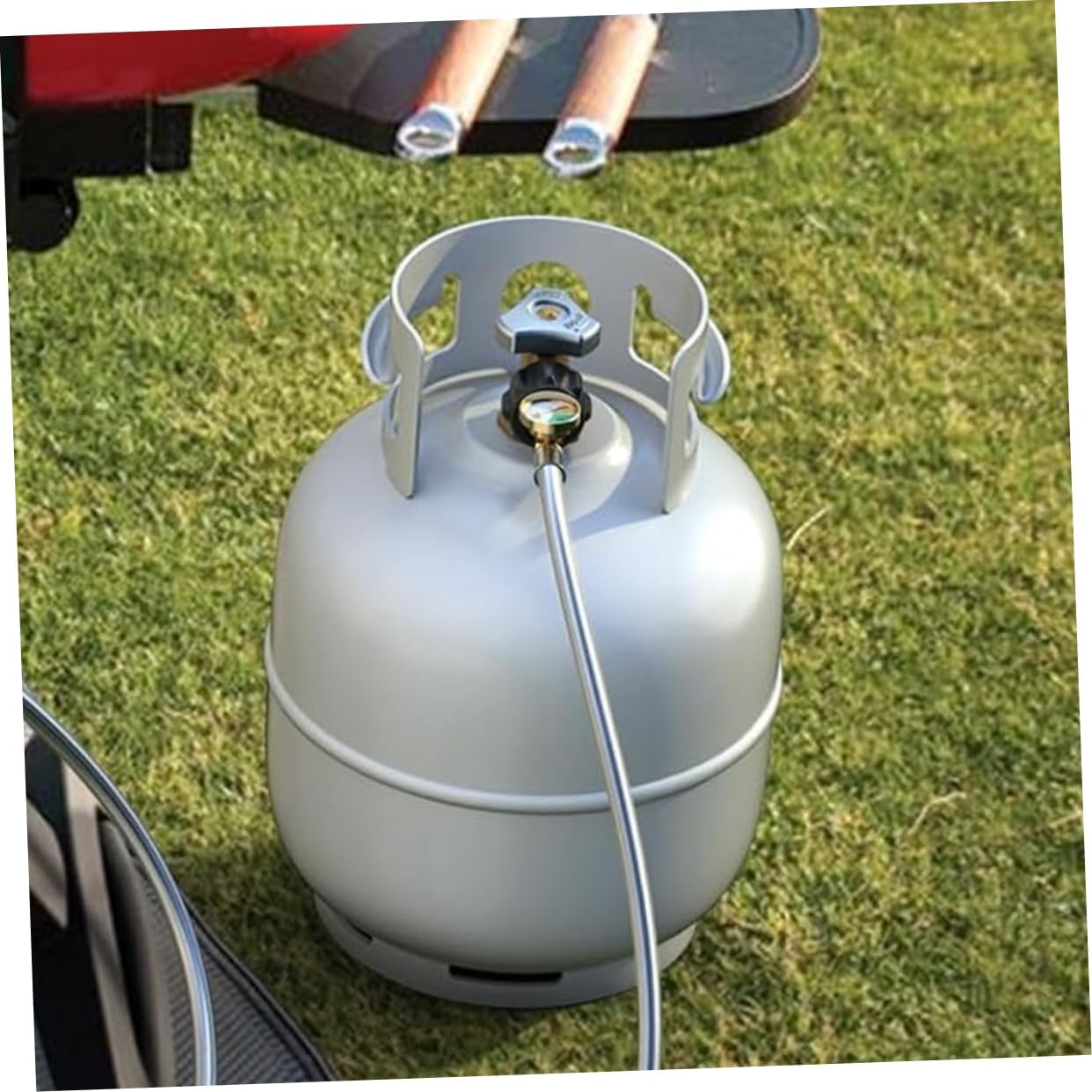 Yardwe 2pcs Rv Propane Quick Connect Hose Stainless Steel Hose for Rv Propane Tank