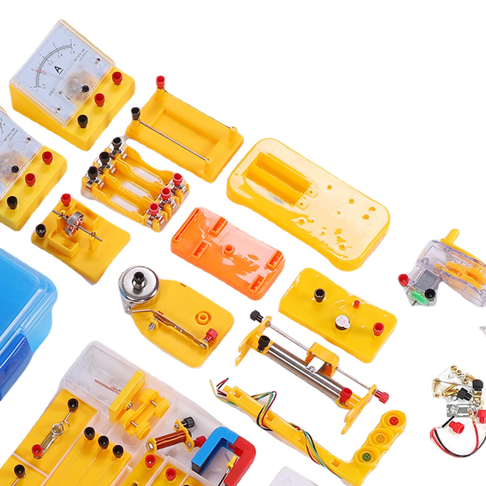 Kit per Esperimenti di Fisica, Set di elettricità e Magnetismo con Voltmetro Amperometro per L'apprendimento STEM delle Scuole Superiori