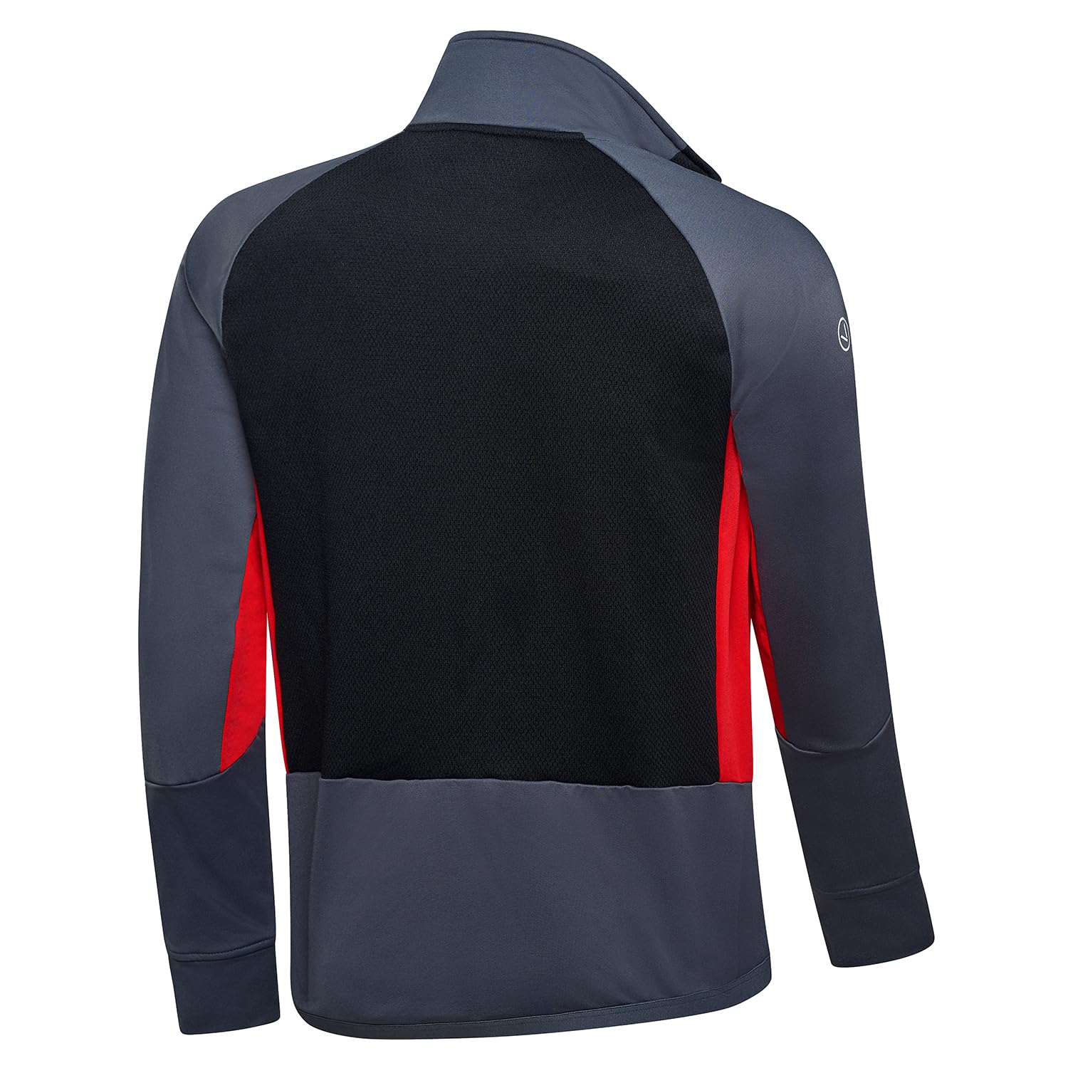 Black Crevice - Midlayer Jacke Herren I Fleecejacke mit Stehkragen I Materialmix I Funktionsjacke - atmungsaktiv, elastisch & leicht I Wandern, Trekking, Outdoor, Sport & Freizeit
