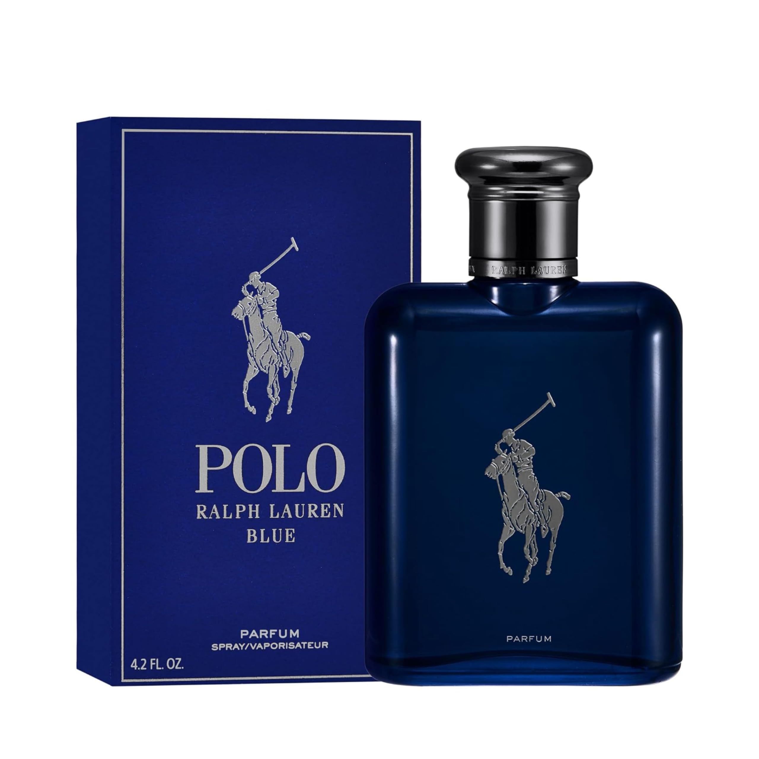 Ralph Lauren Polo Blue Parfum für Herren, fruchtig-holziger Duft mit Mandarine, Rosa Pfeffer & Patchouli, für anspruchsvolle Männer