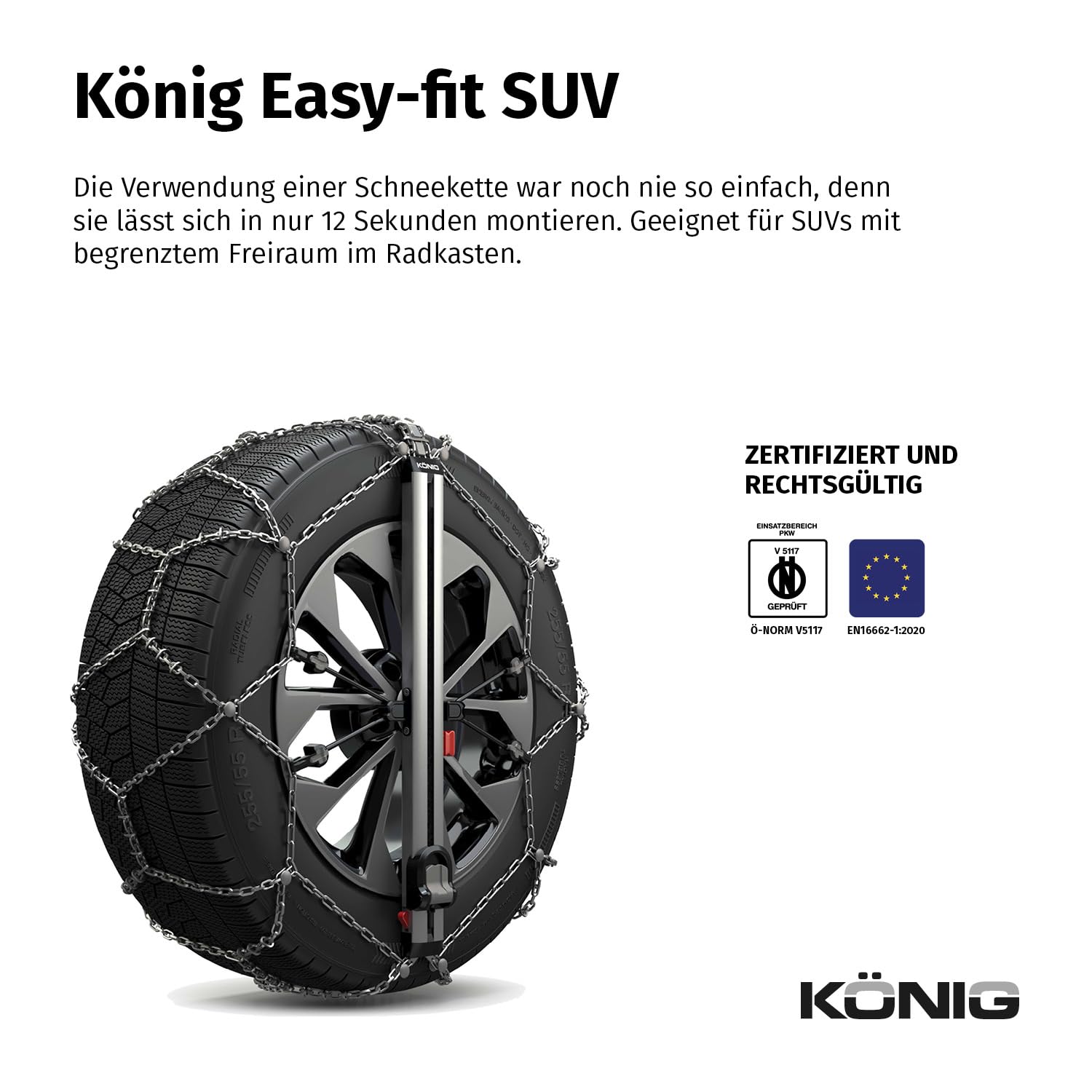 KÖNIG Easy-FIT SUV 255 - Schneeketten
