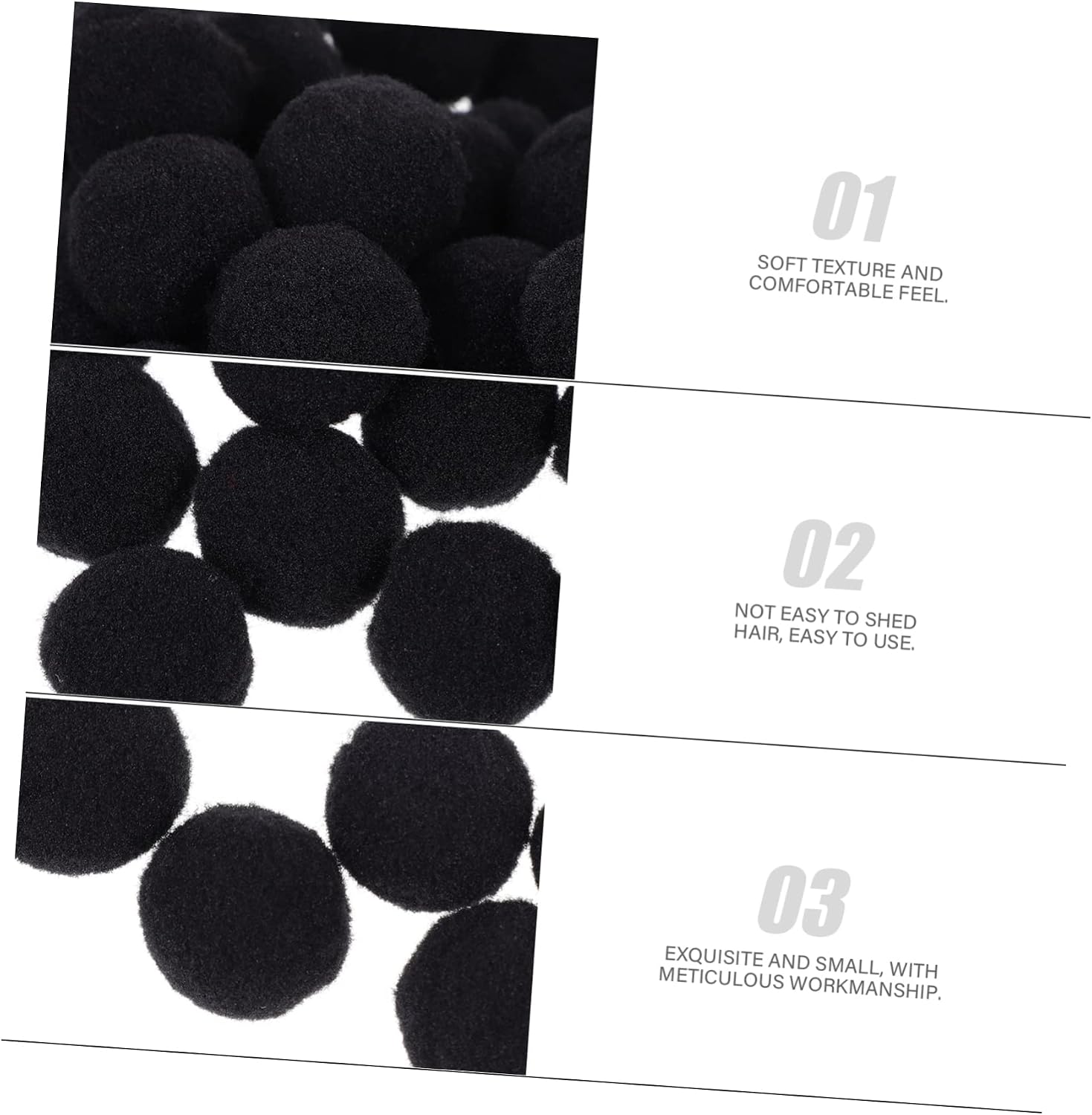 PLAFOPE 500 Pcs Pom Pom Balls Fluffy Decorative Balls for DIY Crafts Assorted Colors for Boys and Girls Projects Clothing and Home Decor