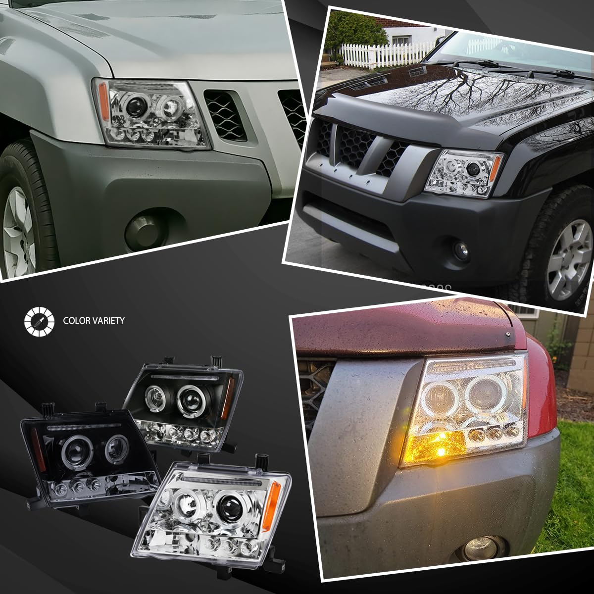 Amazon.com: Autozensation Headlights For 2005-2015 Nissan Xterra