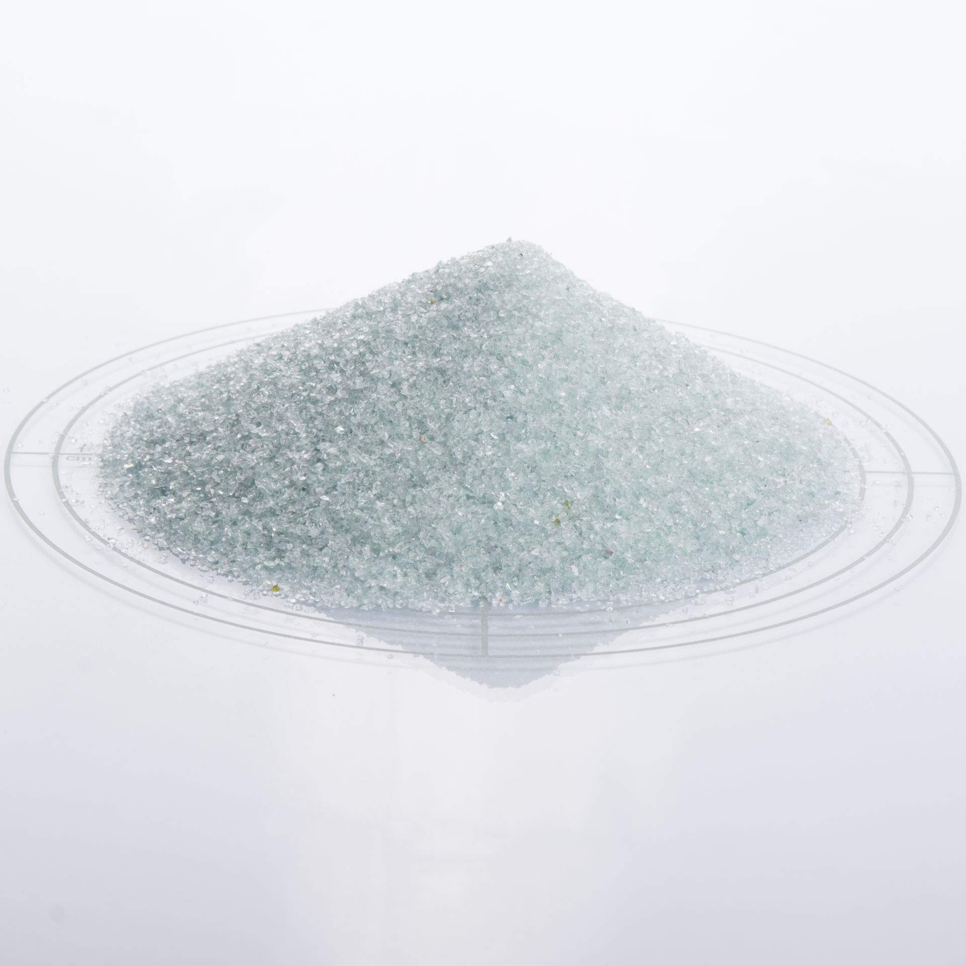 Schicker Mineral Glasgranulat Strahlmittel 25 kg, viele Körnungen zum optimalen Sandstrahlen, Strahlgut hergestellt in Deutschland, umweltfreundliches Mehrwegstrahlmittel (Glasgranulat, 400-1400 µm)