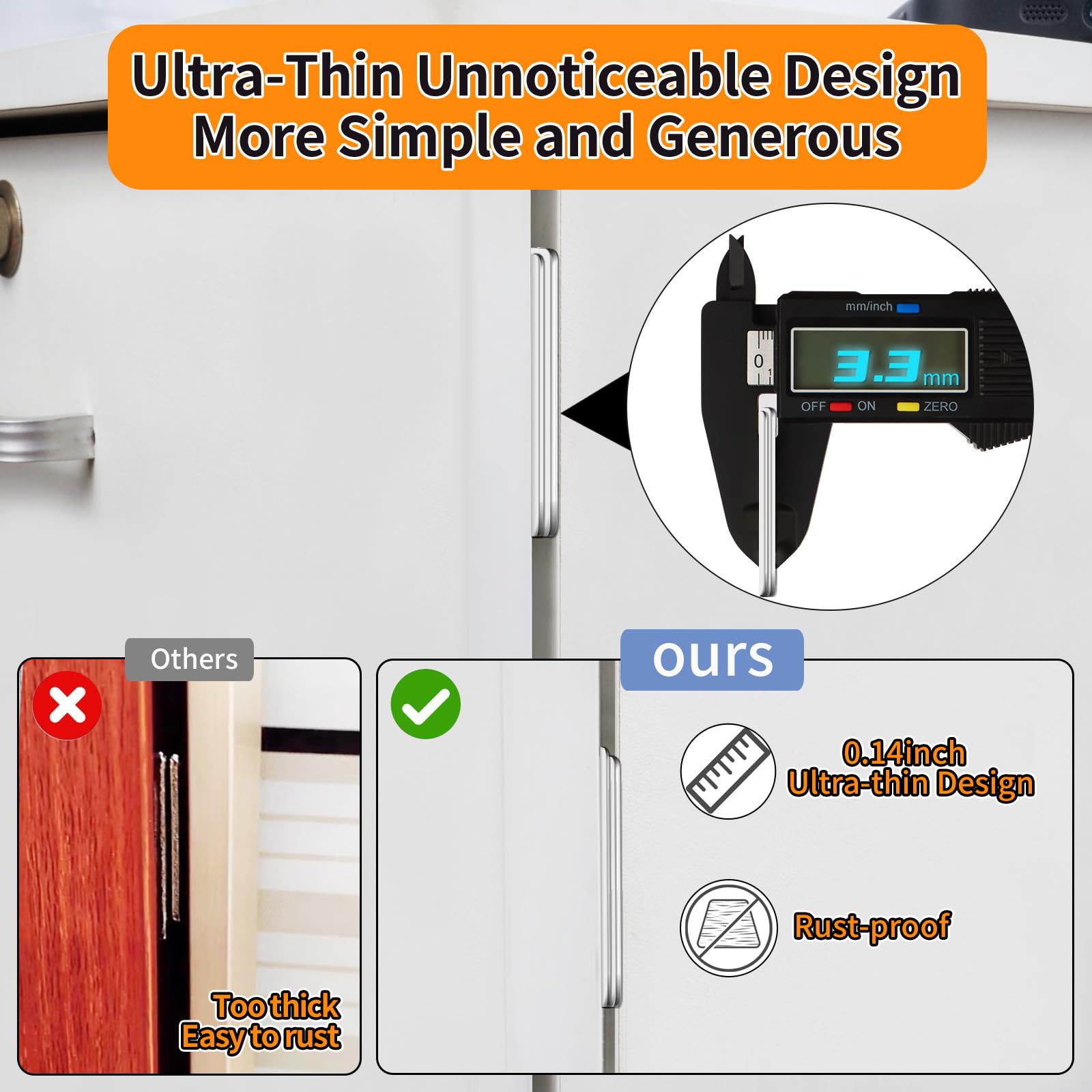 12-Pack Magnetic Door Catch – Ultra-Thin Metal Cabinet Magnets, Concealed Closet Door Closer, Hidden Latch For Drawers & Furniture