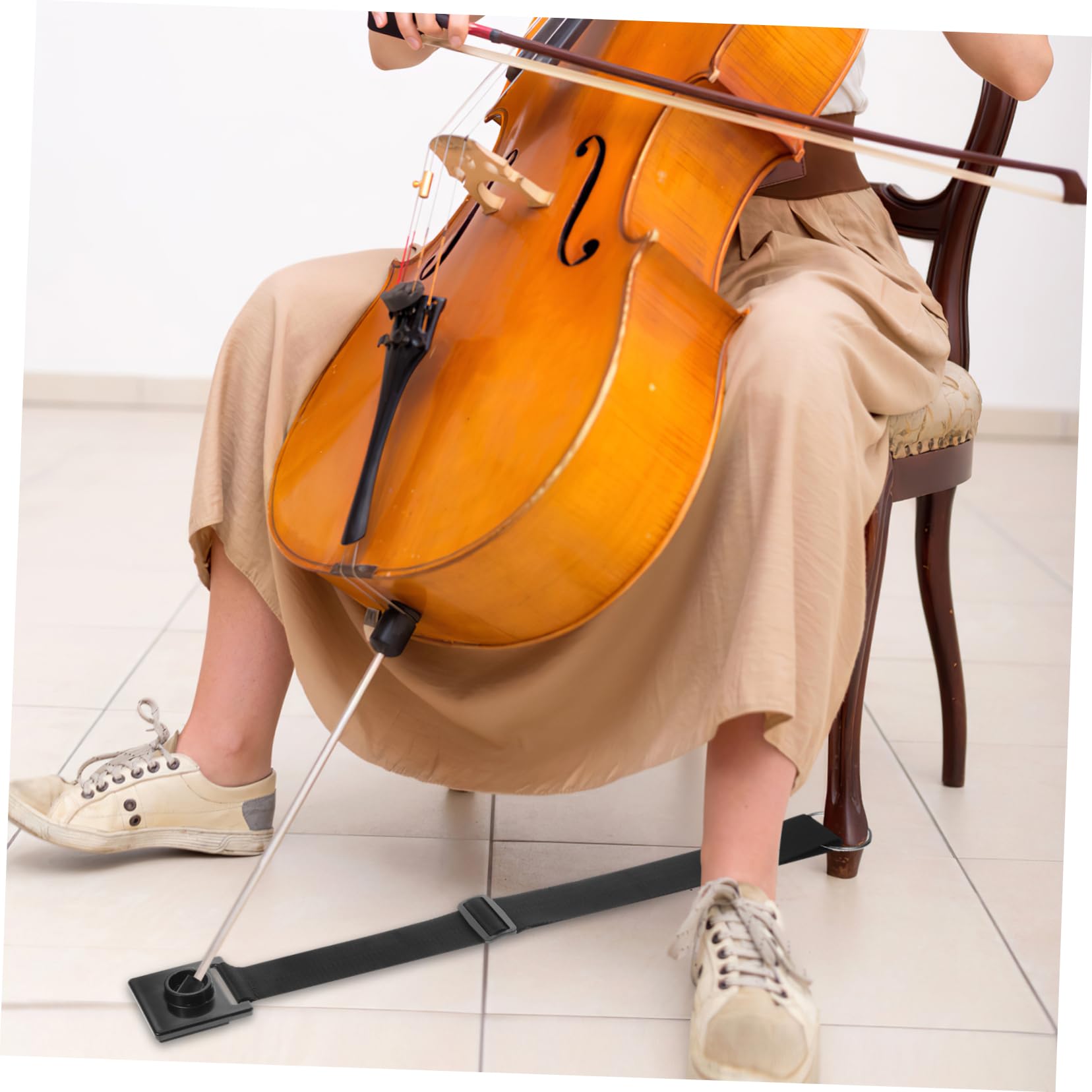 Vaguelly 2pcs Adjustable Cello Endpin Anchor Non-slip Stopper for Cellist Cello