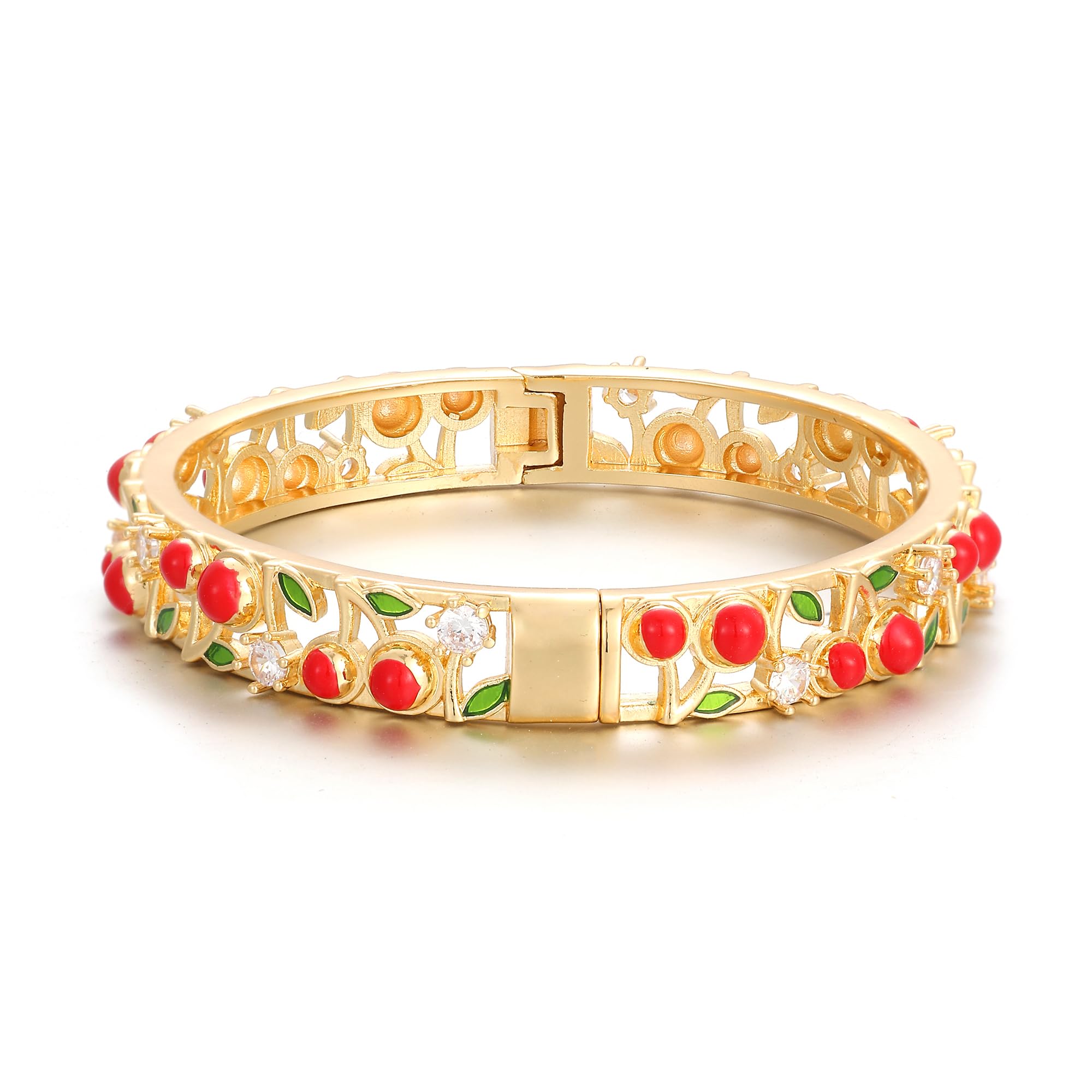Ethlyn Gifts for little girls Gold Plated Colorful Openable Kids Baby Girls Bangles Bracelets Birthday Gifts for 2years 4 years 5 years old girls