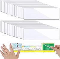 Vista 15 de Paquete de 30 bolsillos autoadhesivos para tarjetas de índice, con apertura superior, tarjetero ideal para organizar y proteger tus tarjetas