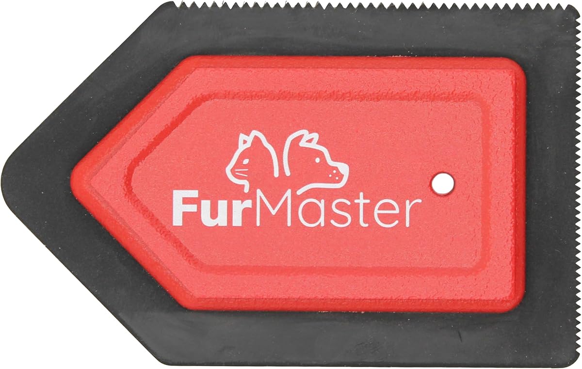 JJ KENT FurMaster Reusable Pet Hair Remover Tool for Furniture and Vehicles | Dog and cat hair remover, carpet rake edge, use on upholstery, seats, mats, fabric, auto interiors, no sticky sheets