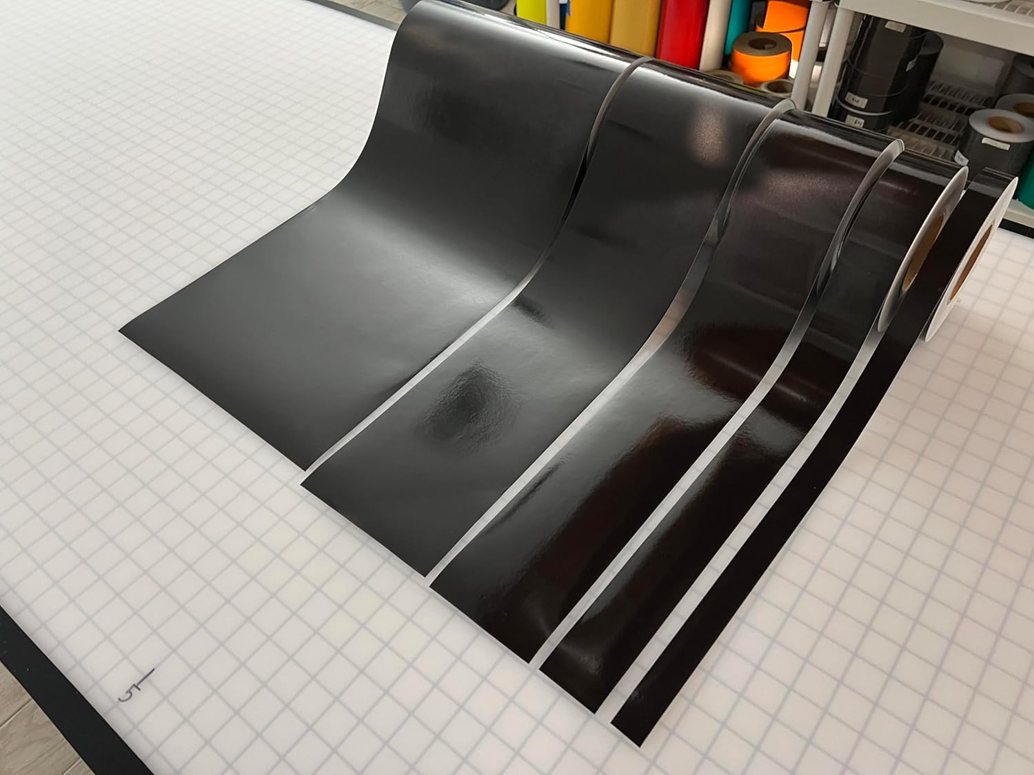 Black Reflective Tape 3-M 680 Type 1 Engineer Grade Reflects White (Ultra Bright) Scotchlite Thin & Flexible (2" x 10')