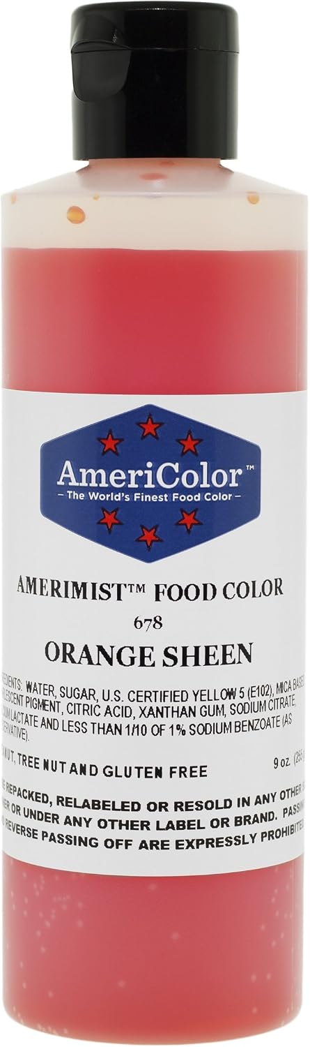 AmeriColor Amerimist Airbrush Color 9 Ounce, Orange Pearl Sheen
