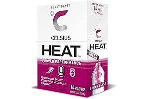 CELSIUS HEAT: Fiery Energy for an Unstoppable Performance (Pack of 14)