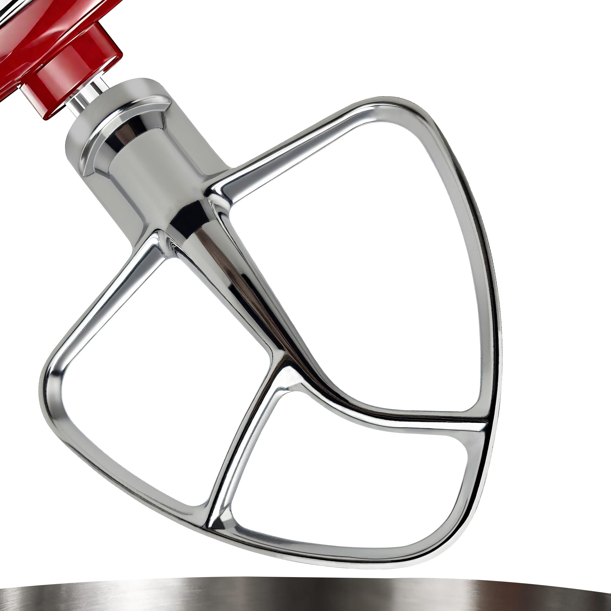 K45B Stainless Steel Flat Beater for Kitchenaid 4-5 Quart Tilt Head Paddle attachment, Heavy-Duty Beater Replacement for Dough, Batters, and Everyday Mixing, Dishwasher Safe