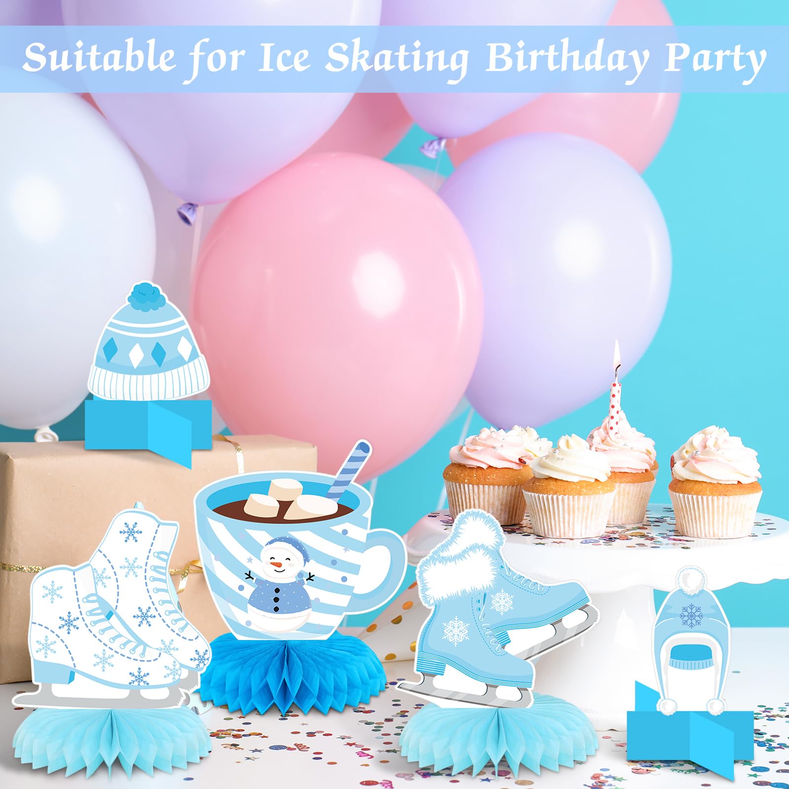 Ice Skating Birthday Supplies Gliding Into 50 With Style! ⛸🎂 This