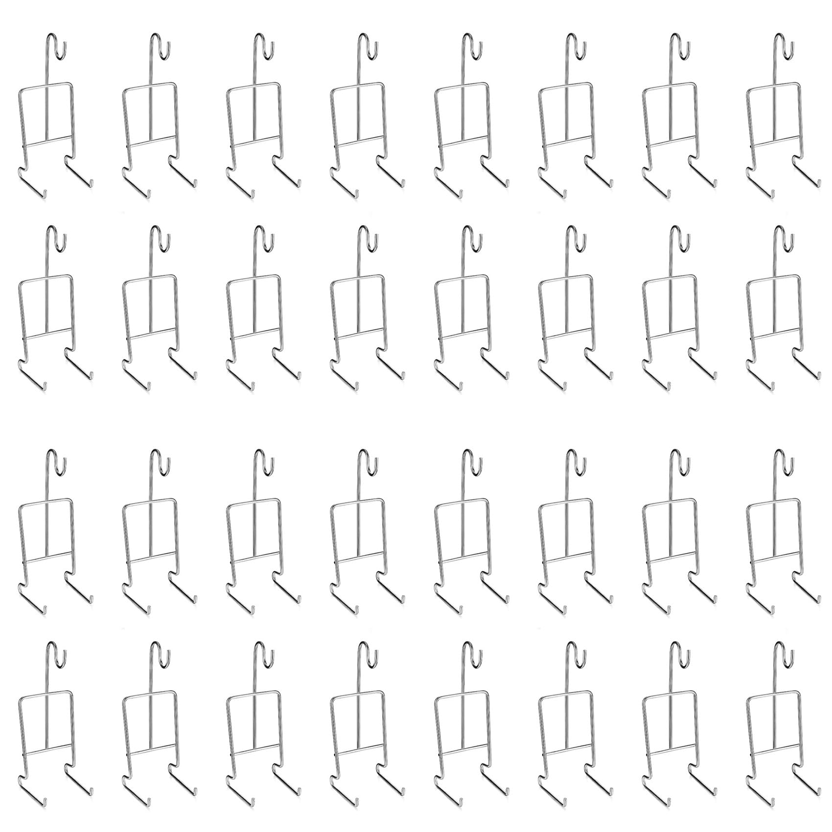 Hndhbfgrt 32Pcs Tea Cup and Saucer Display Stand Holder Rack Metal Cup Saucer Holder Tea Cup Holder Display Coffee Mug Organizer