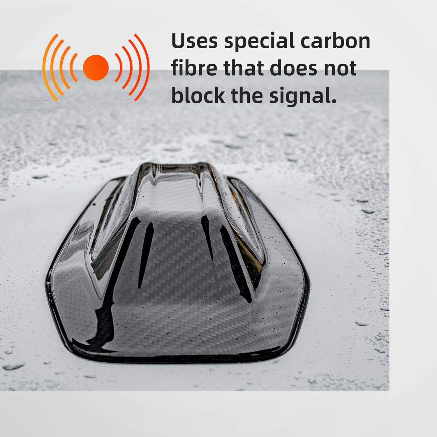 Dry Carbon Shark Fin Antenna Cover Trim, Shark Fin Aerial with Adhesive Tabe for BMW 4 Series G26/i4&2 Series U06&X1 Series U11 2021-IN 1 Pcs/Set