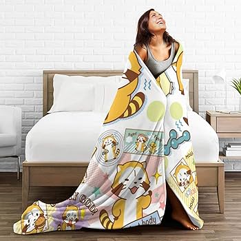 Amazon｜あらいぐまラスカル ブランケット フランネル柔らかいふわふわ