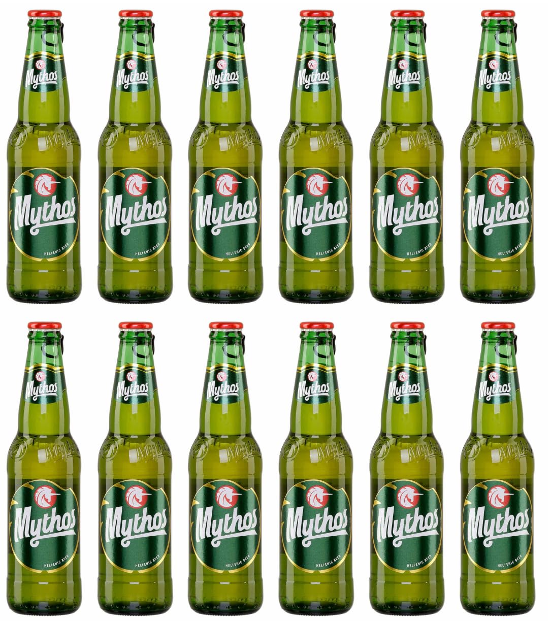 Mythos Bier 12x 0,33l | Bier aus Griechenland | +20ml Jassas Olivenöl | EINWEG Pfand