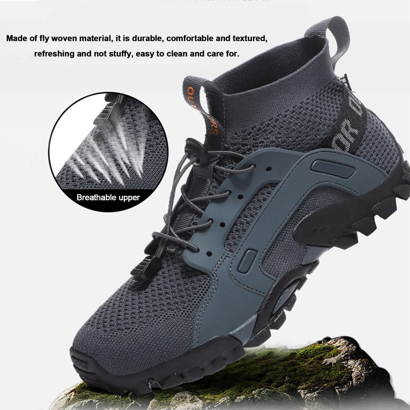 Barefoot Shoes Adulto Asciugatura Rapida Antiscivolo Durata Scarpette da Scoglio Scarpette Mare Scarpe da Sport Acquatici per Trekking Alpinismo Campeggio