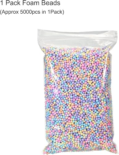 Miniatura 4 de MECCANIXITY Bolas de espuma de bolas de espuma de 0.157-0.236 in para decoraciones de bodas y fiestas, pequeñas bolas de embalaje, suministros de