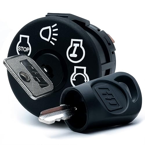 HD Switch Interruptor de llave de encendido con llave protectora para paraguas John Deere D100 D105 D110 D120 D125 D130 D140 D150 D155 D160 D170