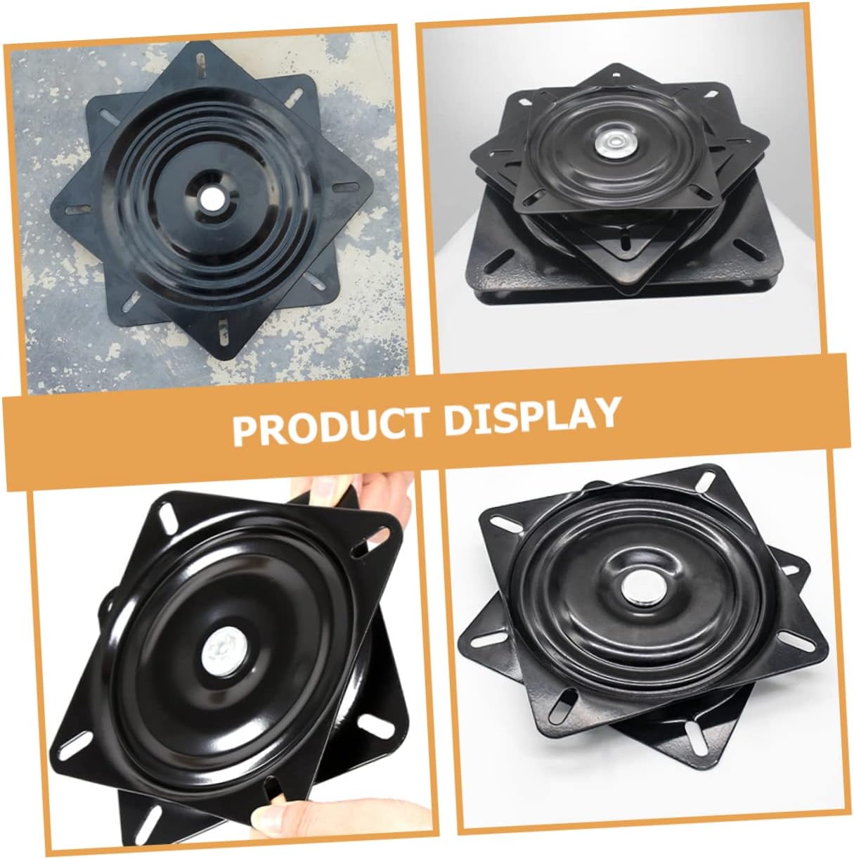 CHILDWEET Chair Swivel Plate for Furniture Rotating Base for Bar Stools Office Chairs and Boat Seats Sturdy Construction Excellent Craftsmanship