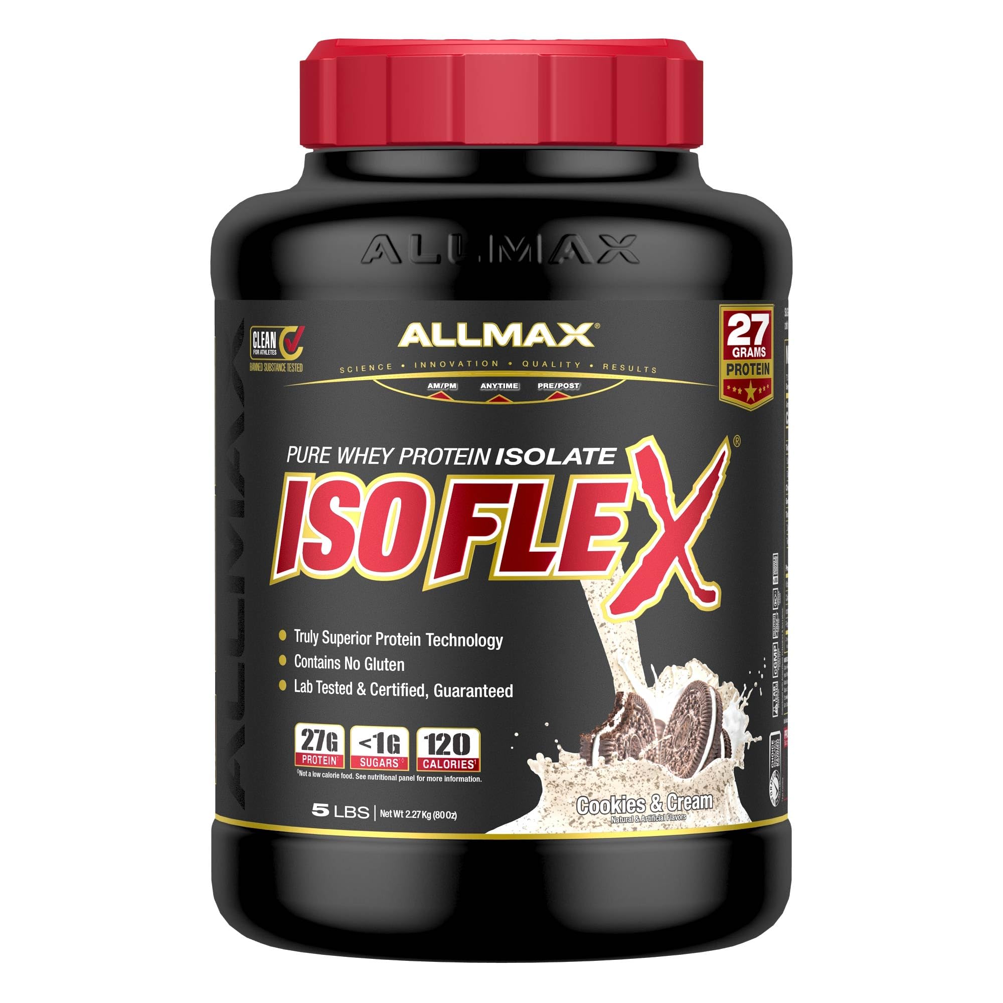 Allmax Nutrition Isoflex Cookies & Cream 2.3kg Cookies & Cream 2.27 kg (Pack of 1)