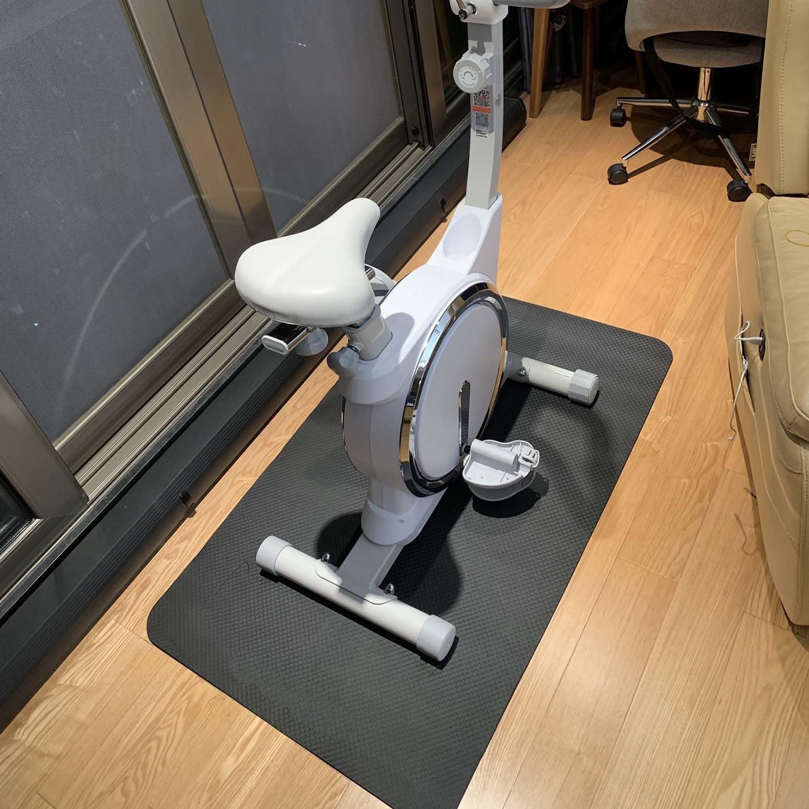WORDFUN Esterilla para Cinta De Correr, Alfombra Antivibración con Reducción De Ruido, Esterilla De Fitness Multifunción para Bicicleta De Ejercicio Cinta De Correr Equipo De Entrenamiento