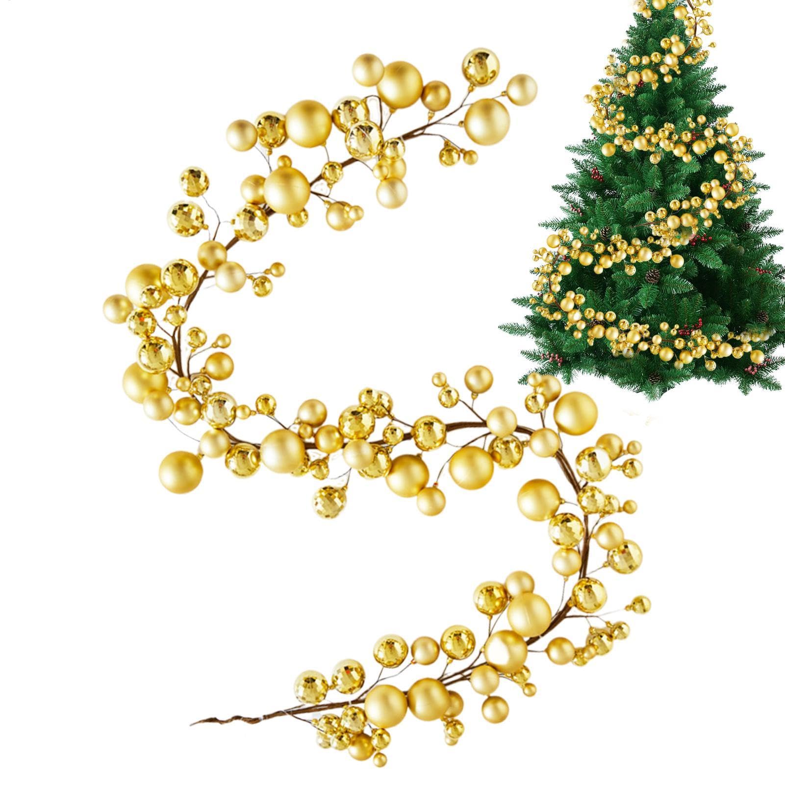 Guirnalda con Bolas para Árbol Navideño Decoración Ajustable
