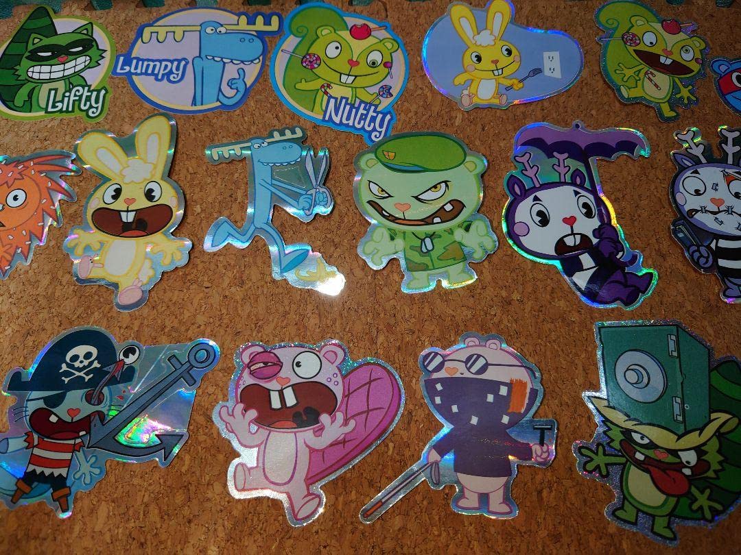 Amazon.co.jp: Happy Tree Friends Stickers, Set of 24 : Toys & Games