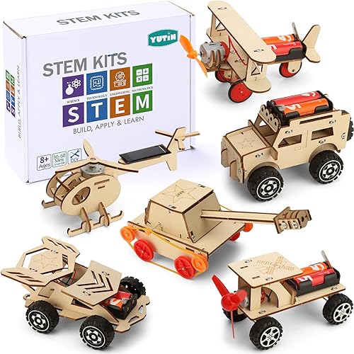 Miniatura 2 de Kits STEM 16 en 1 para niños de 6 a 8 a 10 a 12 años, proyectos de manualidades de tallos de bricolaje, juguetes de construcción de madera para