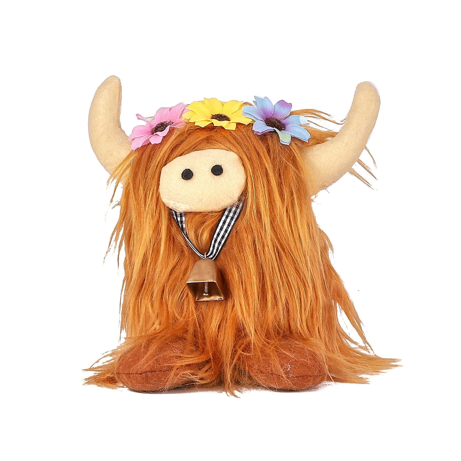Like Long-haired Plush Toys Round Cute-Highland Cows-Stuffed Dolls-Gifts Puppets-For Kids Boys Girls Wedding Party Furry Figure For Collectors-adorable-highland Cow Replica-fluffy Cow Toy No