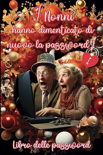 Quaderno delle Password: Per Smemorati. Libro delle password, con elenco alfabetico laterale, per non dimenticare piu’ di 415 password, siti web, nomi ... Regalo di Natale e per tutte le occasioni.