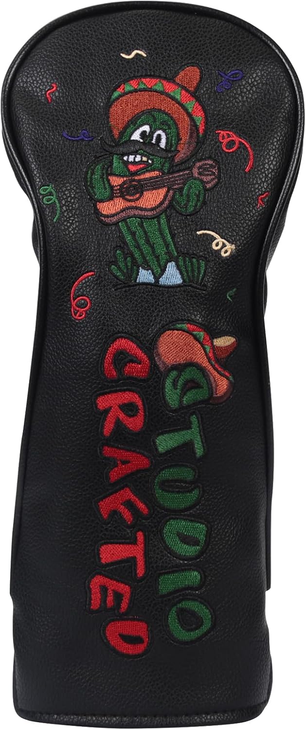 Cinco De Mayo Sombrero Golf Headcover for Driver Fairway Woods Hybrid Rescue Blade & Square Mallet Putter Head Cover