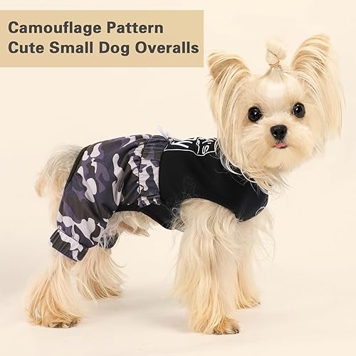 Miniatura 2 de Ropa para perros pequeños y medianos, hembras y niños, pijama suave y elástica para perro, ropa ligera para mascotas, disfraz para perro, disfraz de