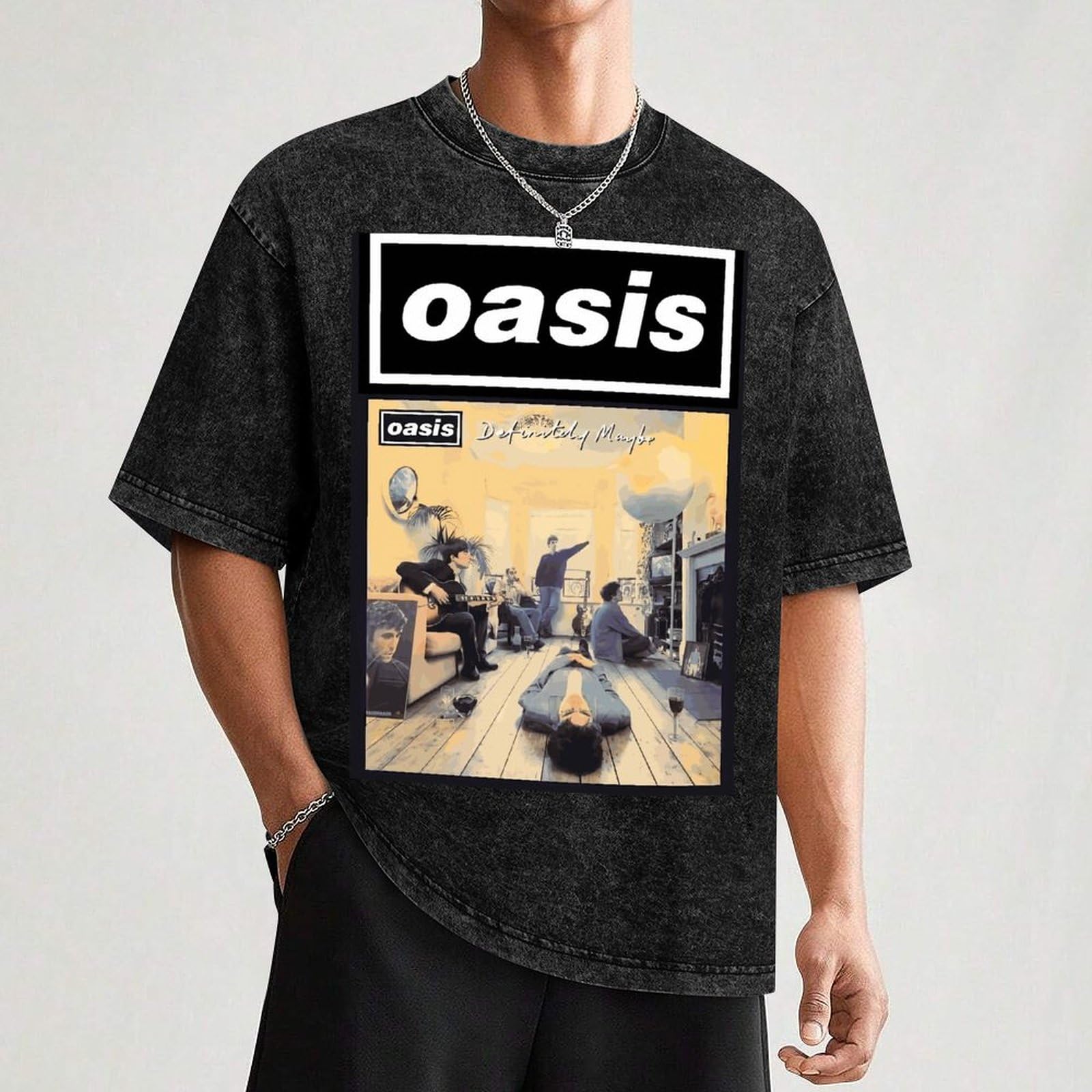 Amazon.co.jp: オアシス OASIS バンド Tシャツ メンズ 半袖 綿 大きい