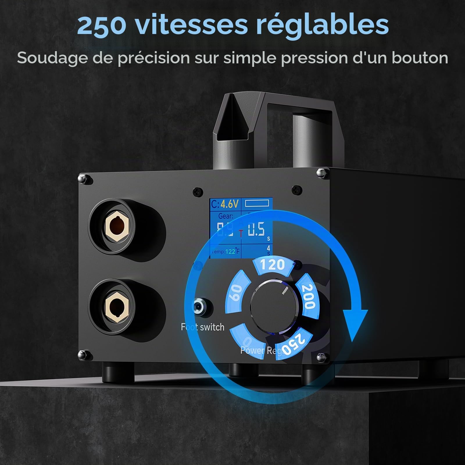 SEESII SE-223 Appareil de soudage à points avec condensateur 3000 F 250 positions réglables écran LCD 4,57