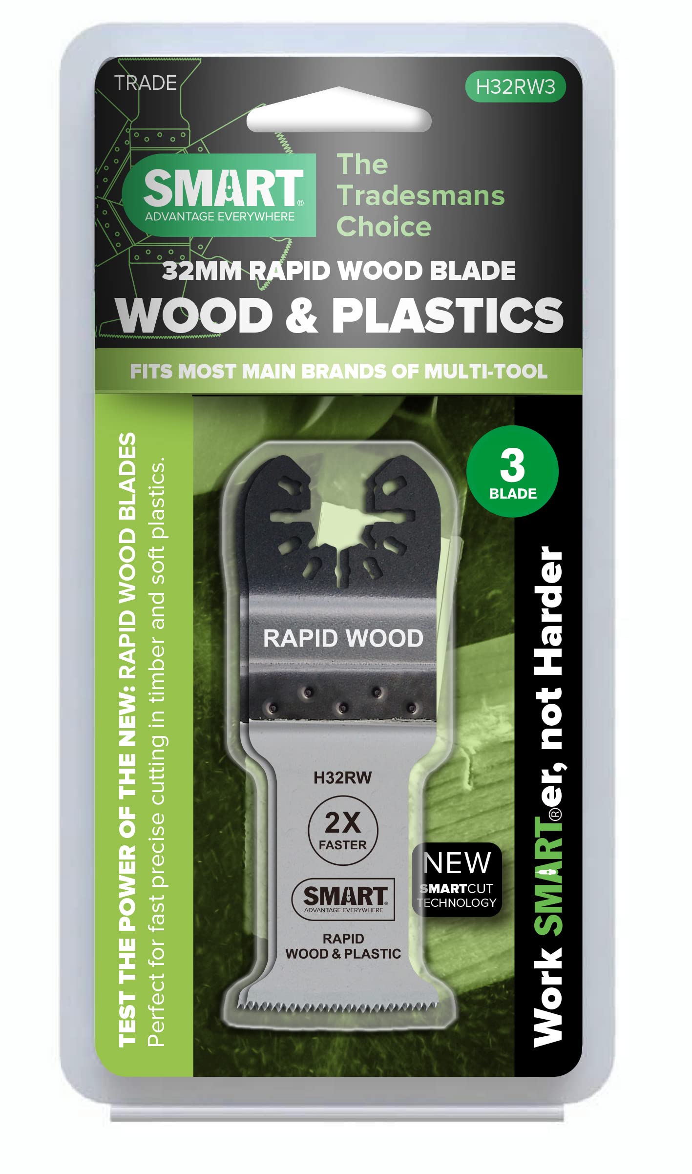 Smart H32Rw3 Sheets Fast Cutting Wood and Plastic, 3 Piece Set