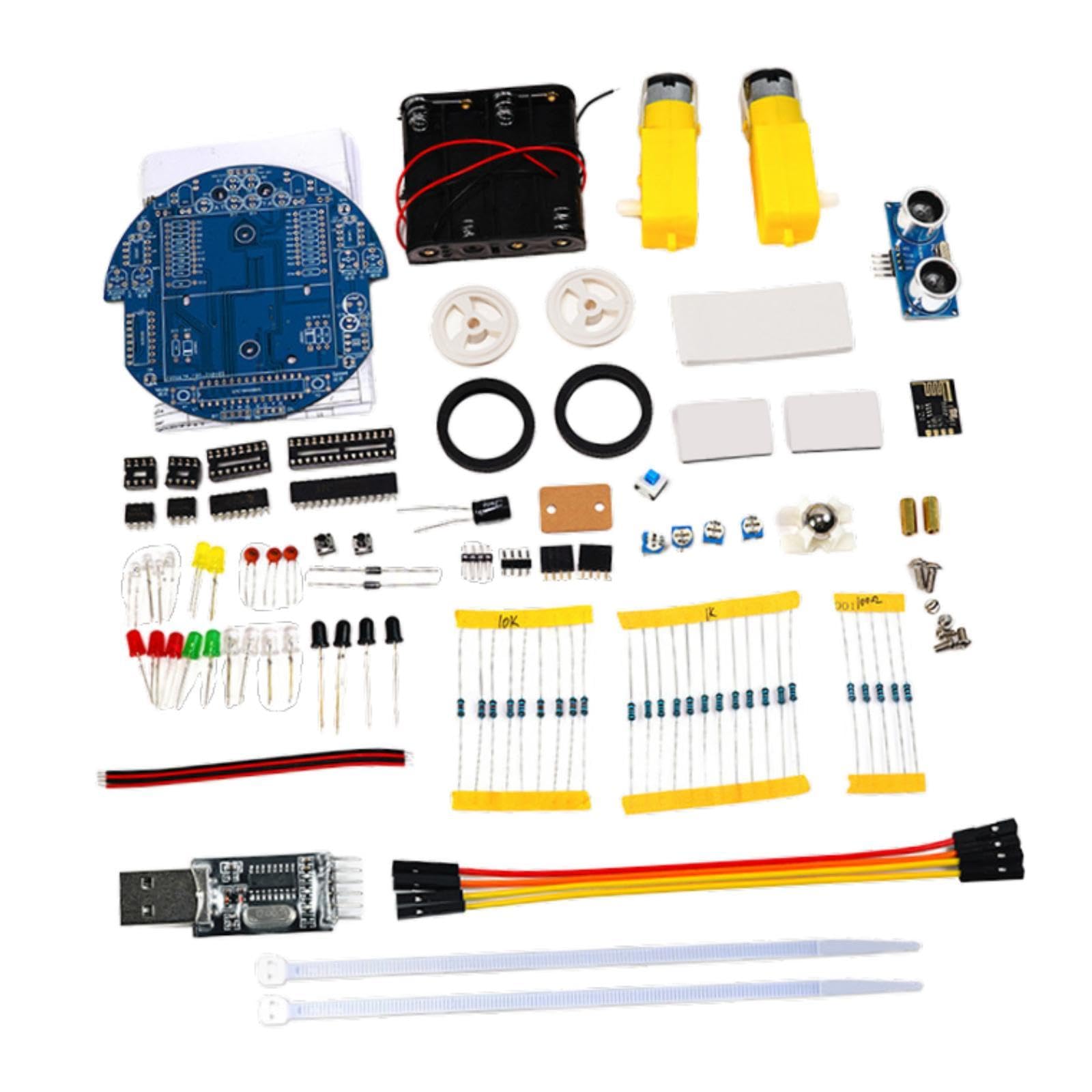 Kit de Robot Inteligente para Coche DIY con Software Gráfico, Modos Multifuncionales, Control por Aplicación Y Evitación de Obstáculos. Adecuado para, Type B