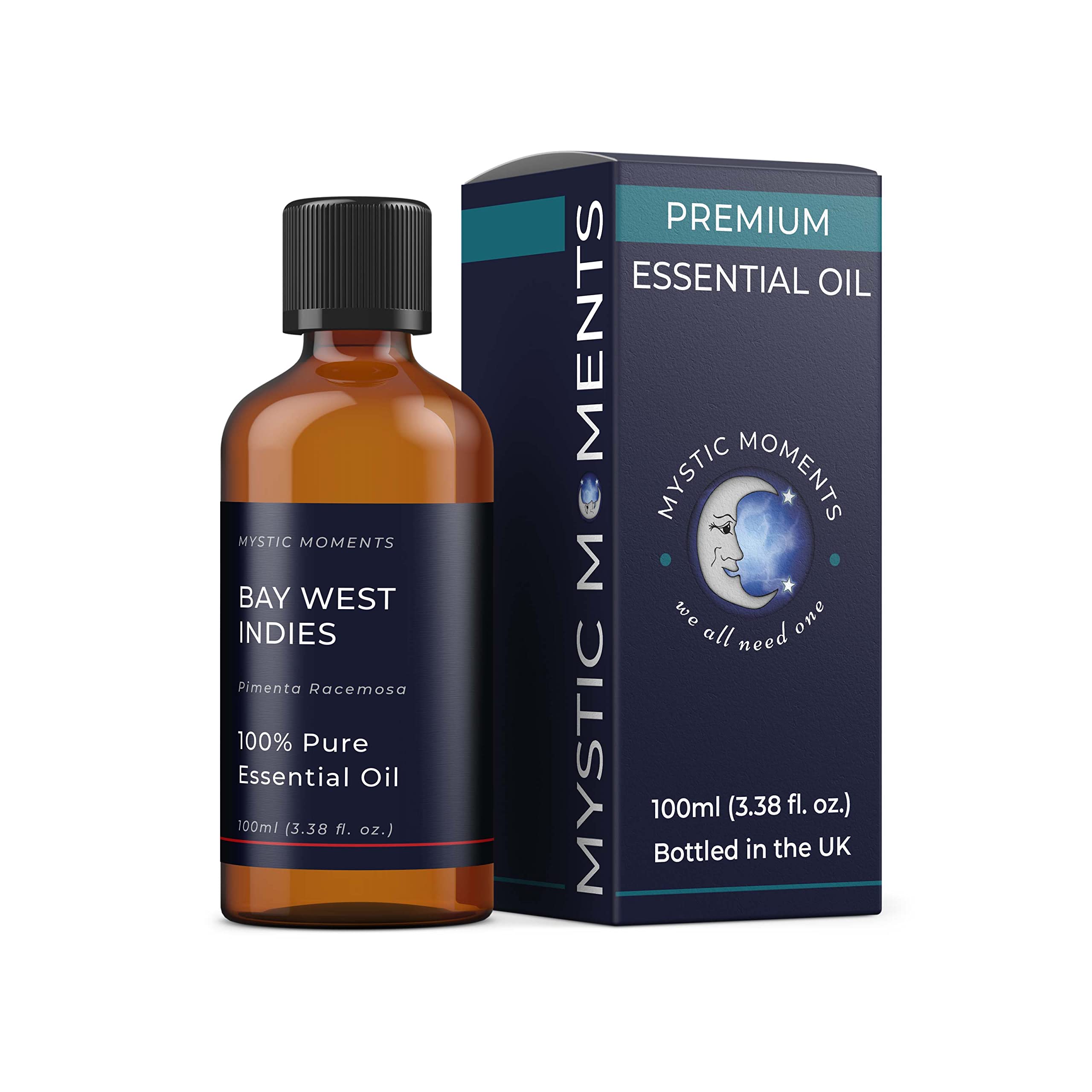Mystic Moments | Huile essentielle de Bay de Saint-Thomas | 100ml | Pimenta racemosa apporte aux diffuseurs, aux mélanges d'huiles et aux formulations parfumées un arôme chaud épicé doux.