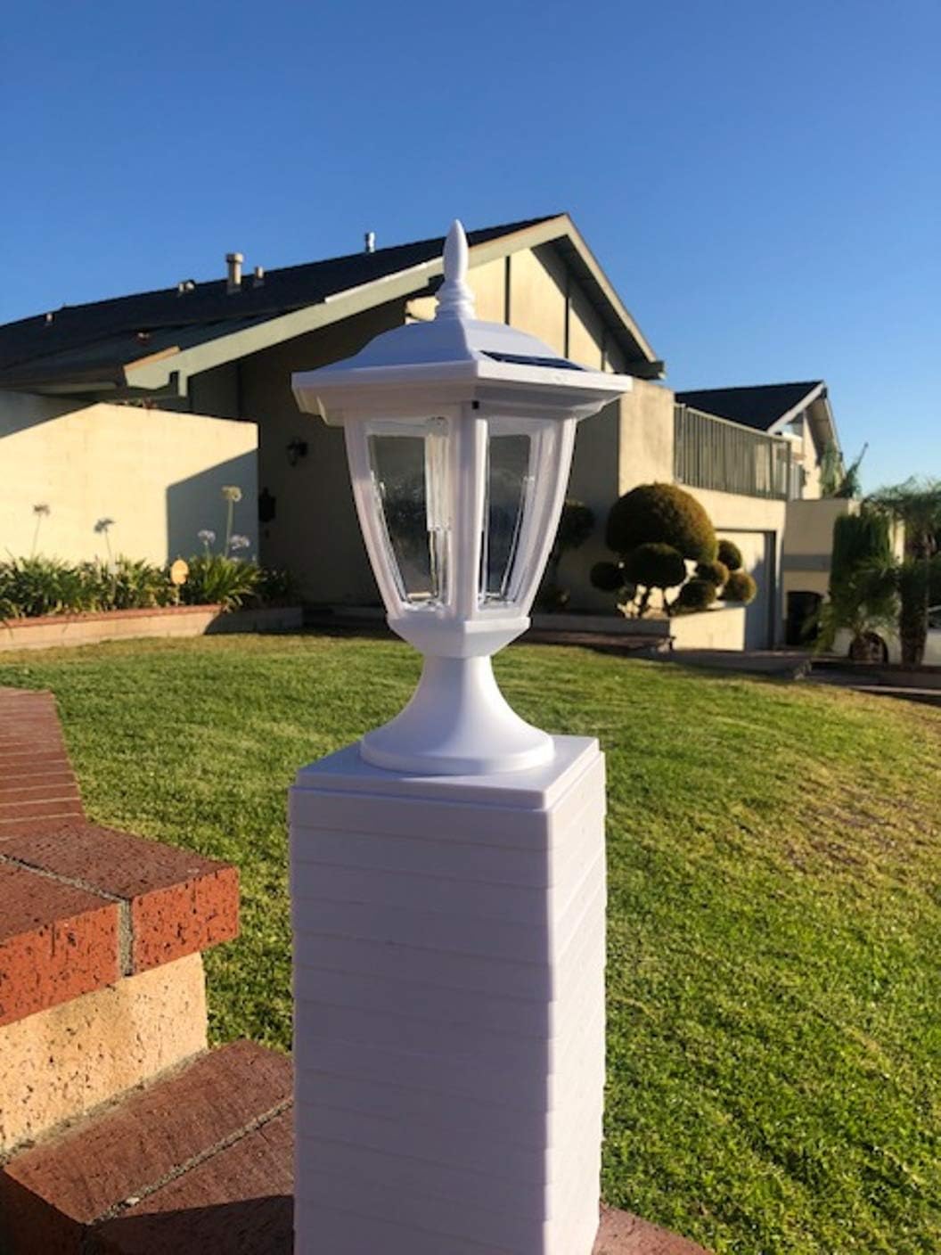 6 Pack White Color Solar Post Cap Light Hexagon With Six Super Bright Smd Led 4x4 5x5 Or 6x6 4x4 Building Materials Posts Accessories Fcteutonia05 De