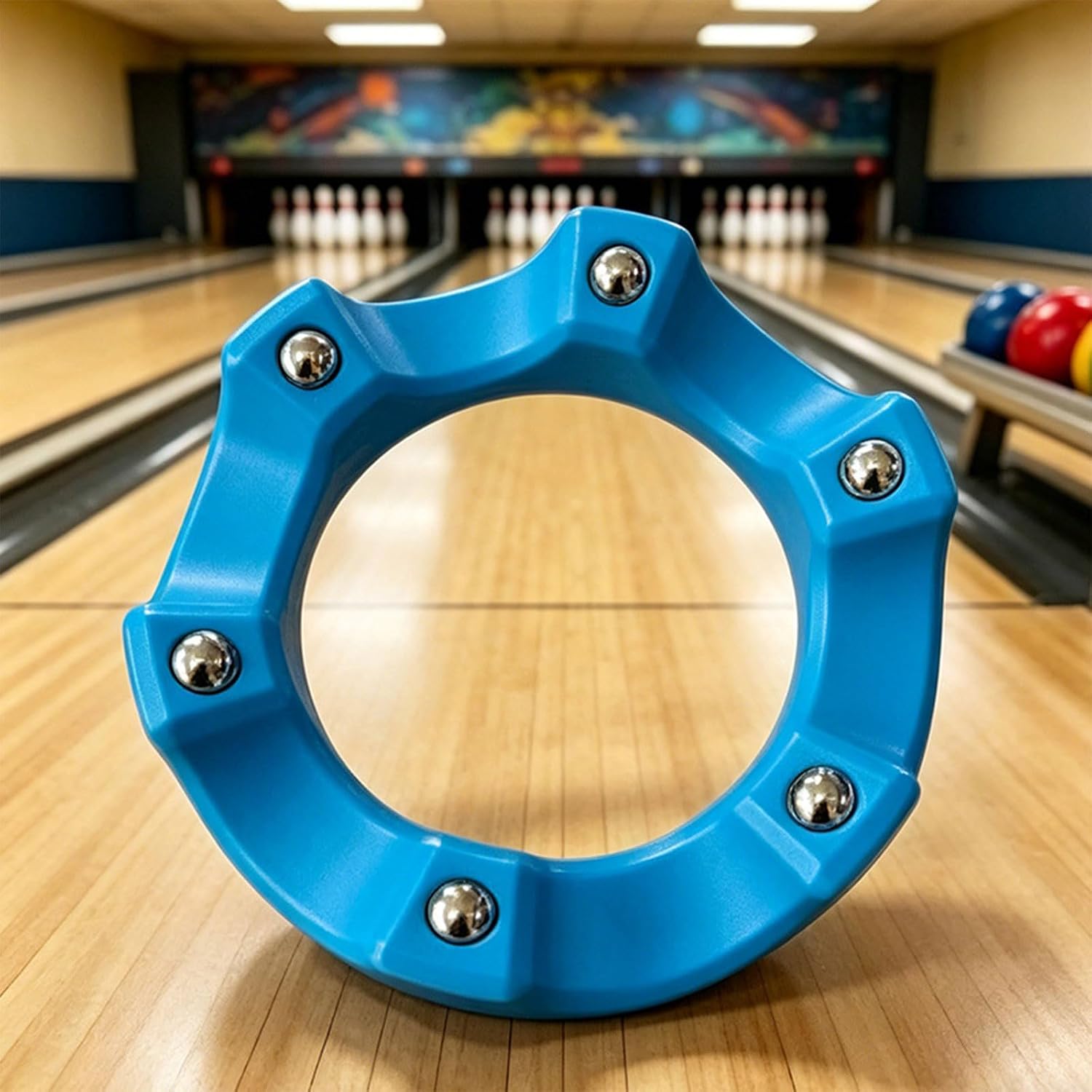 360 Degree Rotating Stand Bowling Ball Care Tool Heavy Type Bowling Ball Cradles with Nonslip Base Cup
