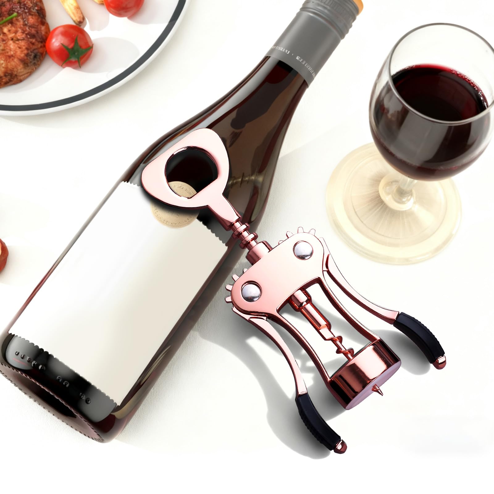 Premium Wing Corkscrew - Easy Wine Opening -4