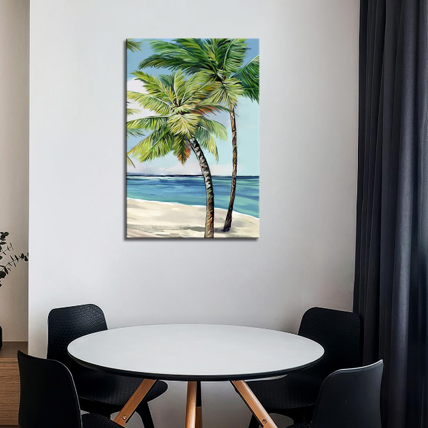 キャンバスプリントアート palm tree 絵画 額付き インテリア