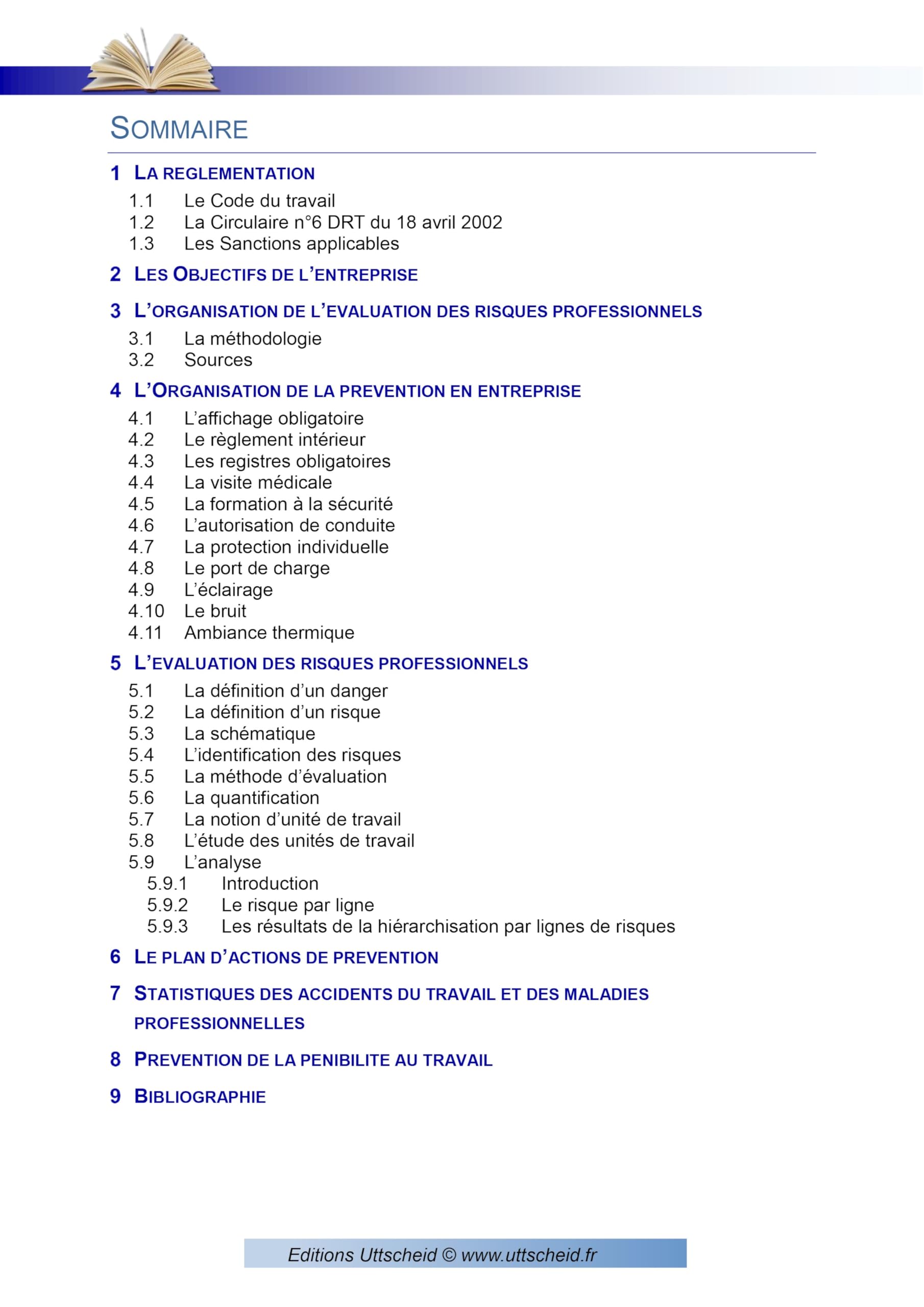 Document unique d'évaluation des risques professionnels métier (Pré-rempli) : Restauration Rapide - Snack - Sandwich - Version 2026 - UTTSCHEID