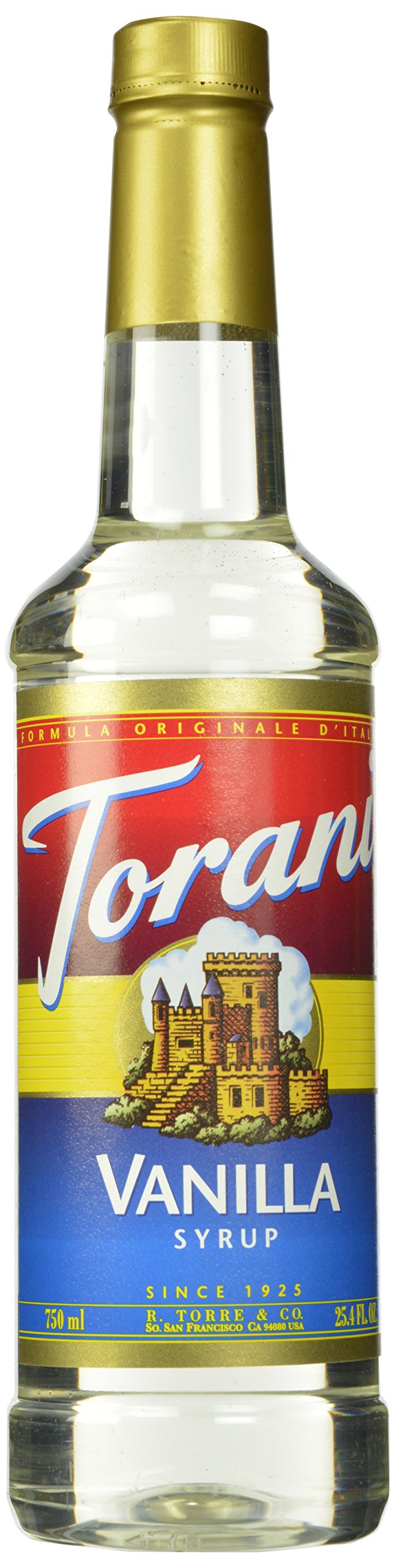 (Best By 05/02/2026) Torani Syrup, Vanilla, 25.4 Ounces