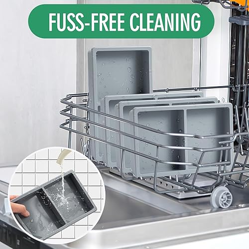 Miniatura 5 de Divisores de bandeja de silicona para cosecha, bandejas medianas para secadora de congelación correcta, moldes de silicona para alimentos para